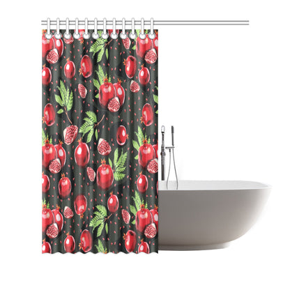 Pomegranate Pattern Print Design PG06 Shower Curtain