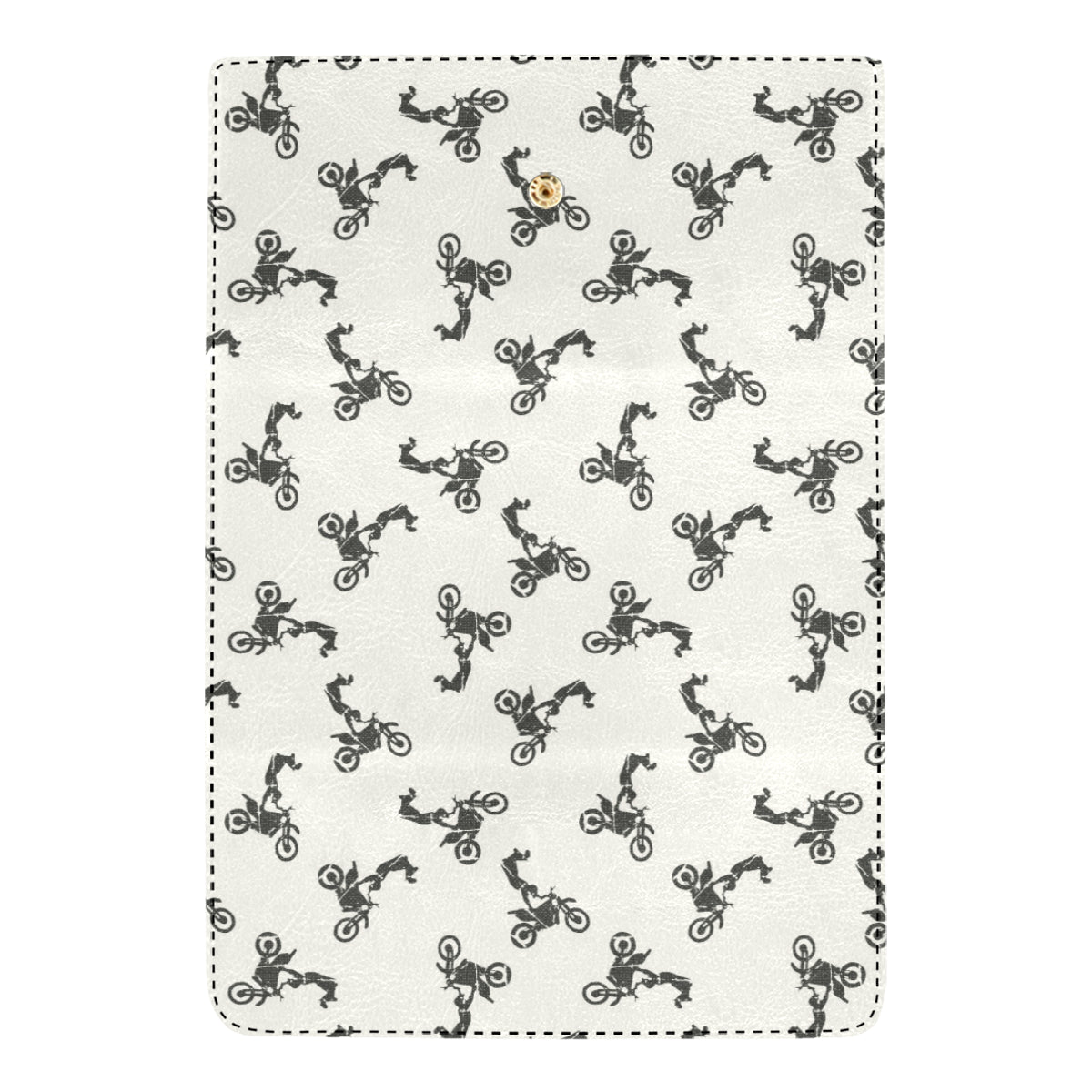 Motocross Pattern Print Design 03 Women's Trifold Wallet