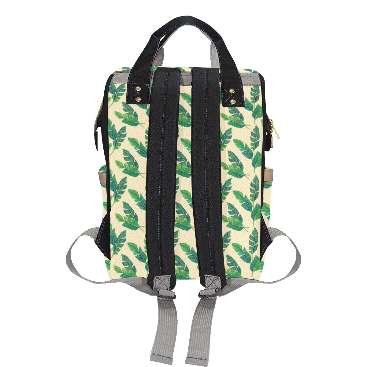 Banana Leaf Pattern Print Design 01 Diaper Bag Backpack