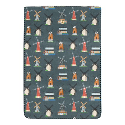 Windmill Pattern Print Design 04 Women's Trifold Wallet