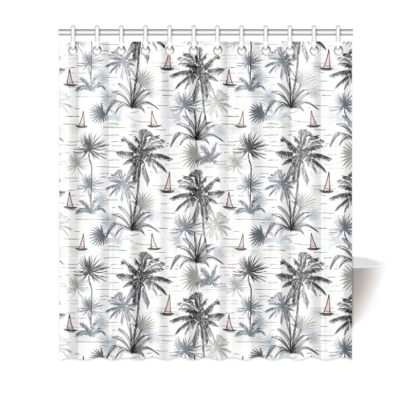 Pacific island Pattern Print Design A04 Shower Curtain