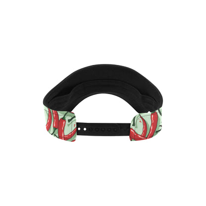 Chilli Pepper Pattern Print Design 04 Unisex Sun Visor