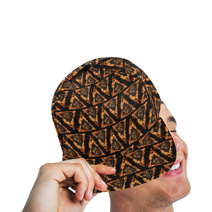 Eye of Horus in Flame Print Snapback Cap