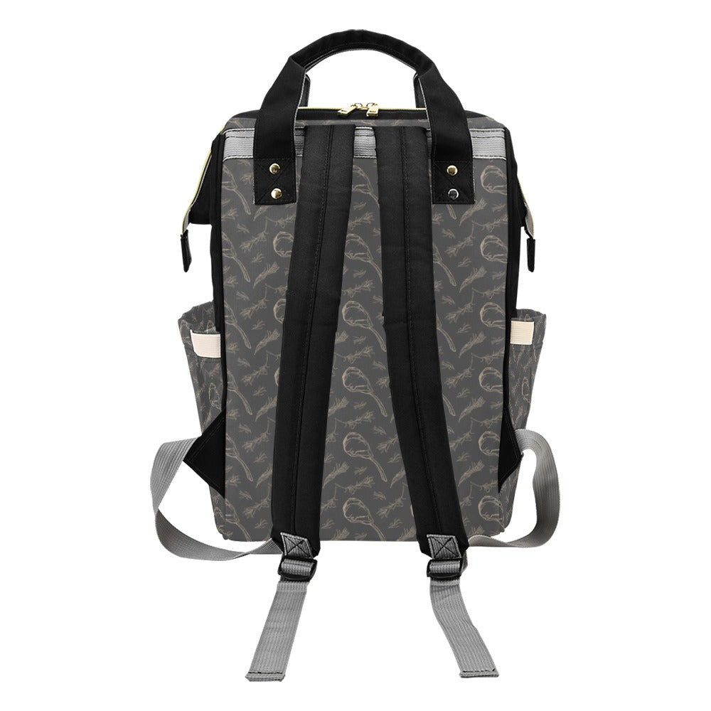 Steak Print Design LKS302 Diaper Bag Backpack