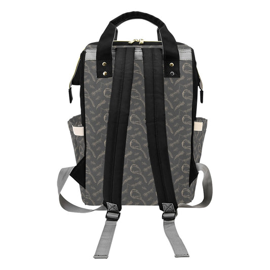 Steak Print Design LKS302 Diaper Bag Backpack