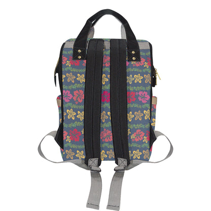 Hawaiian Themed Pattern Print Design H018 Diaper Bag Backpack