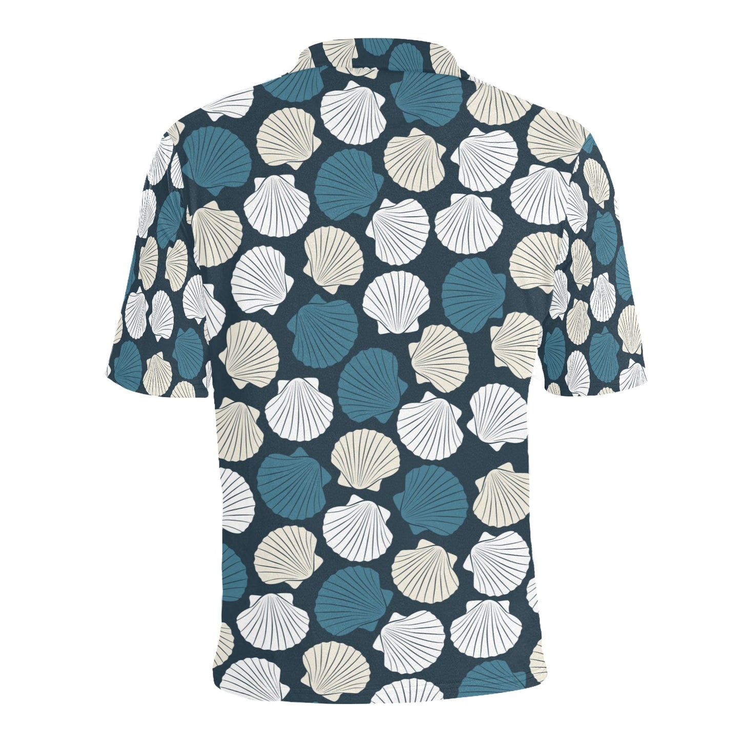 Seashell Print Design LKS3013 Men Polo Shirt