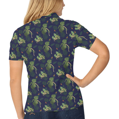 Boa Pattern Print Design 02 Women's Polo Shirt