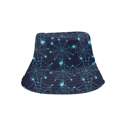 Spider Web Blue Print Design LKS304 Unisex Bucket Hat