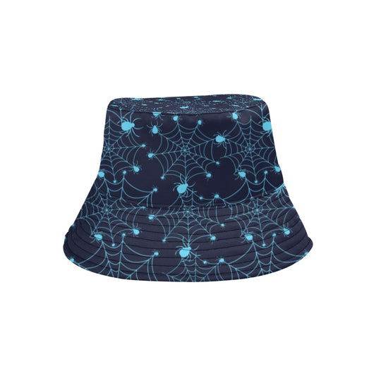 Spider Web Blue Print Design LKS304 Unisex Bucket Hat