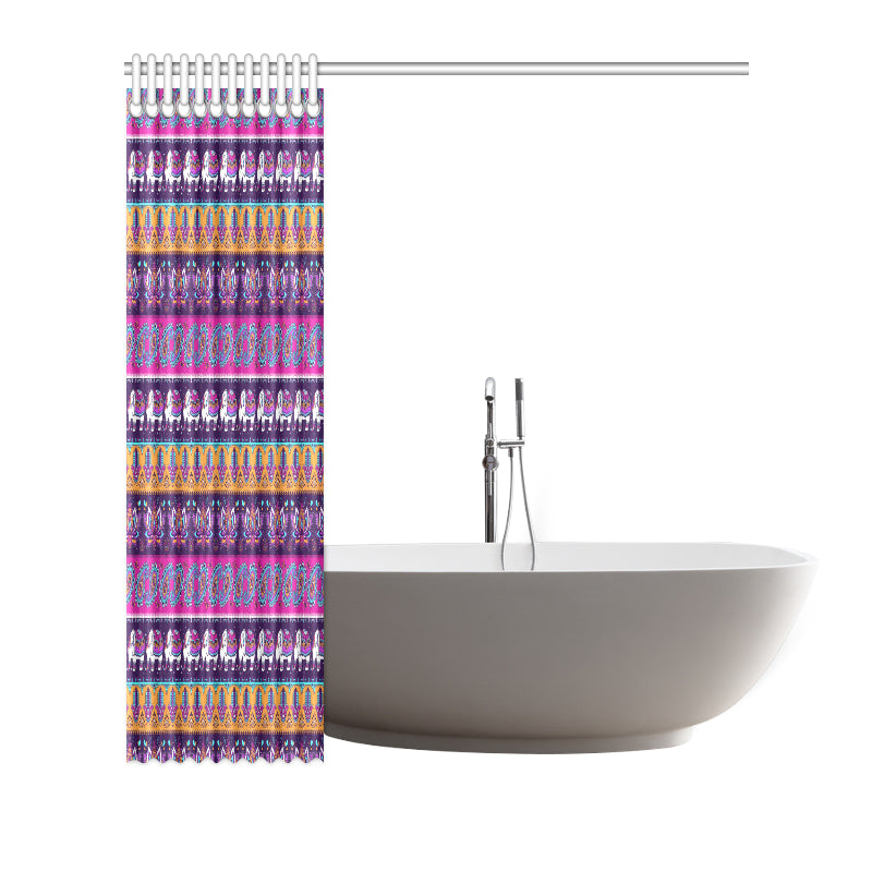Boho Indian Style Pattern Shower Curtain