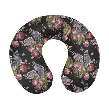 Angel Wings Pattern Print Design 06 U-Shaped Travel Neck Pillow