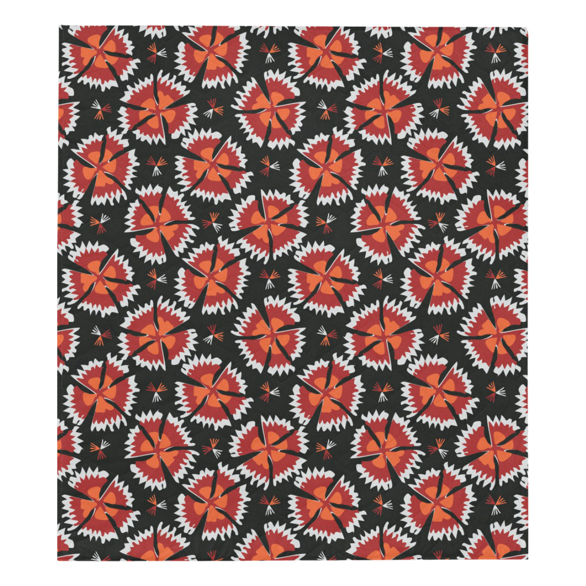 Carnations Pattern Print Design CN03 Premium Quilt