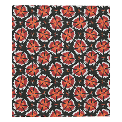 Carnations Pattern Print Design CN03 Premium Quilt