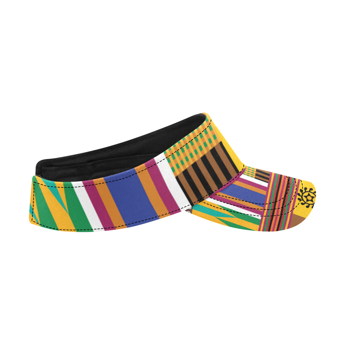Kente Pattern Print Design 03 Unisex Sun Visor