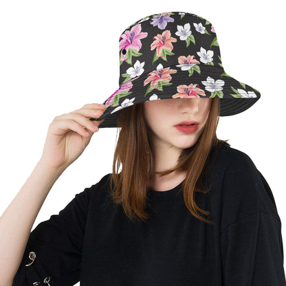 Lily Pattern Print Design LY02 Unisex Bucket Hat