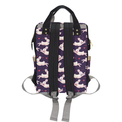 Rabbit Pattern Print Design RB016 Diaper Bag Backpack