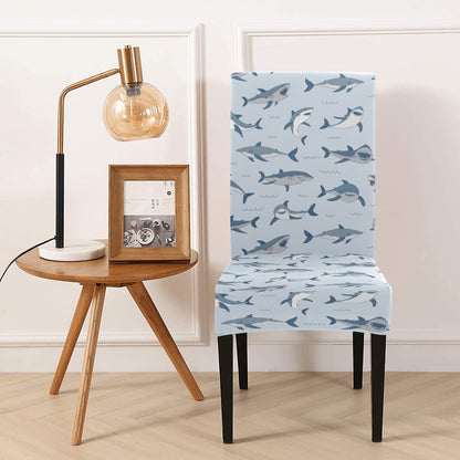 Shark Print Design LKS304 Dining Chair Slipcover