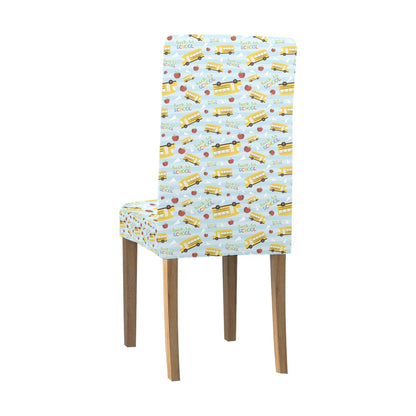 School Bus Back To School Print Design LKS303 Dining Chair Slipcover
