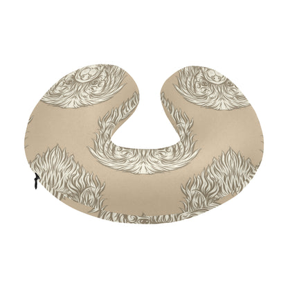 Pekingese Pattern Print Design A01 U-Shaped Travel Neck Pillow
