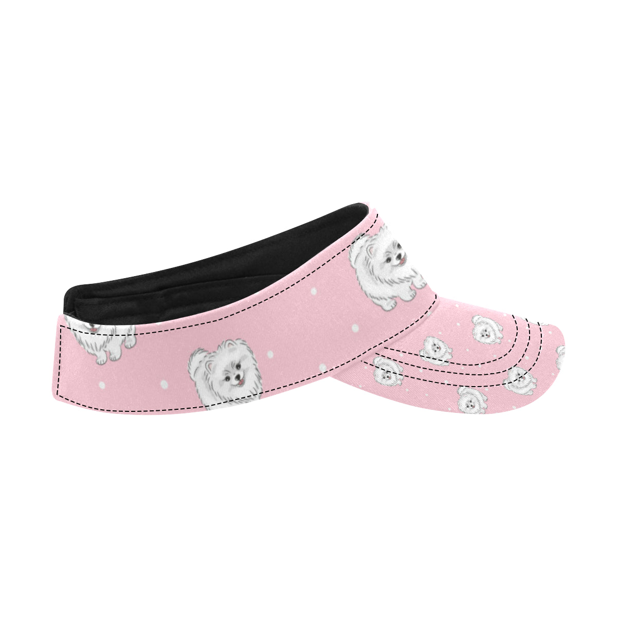 Pomeranians Pattern Print Design A02 Unisex Sun Visor