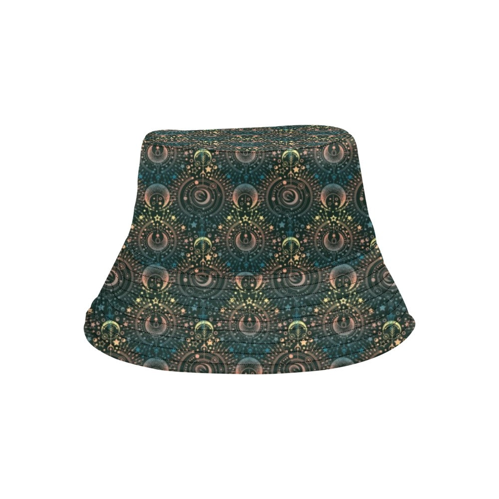 Sun Moon Print Design LKS307 Unisex Bucket Hat