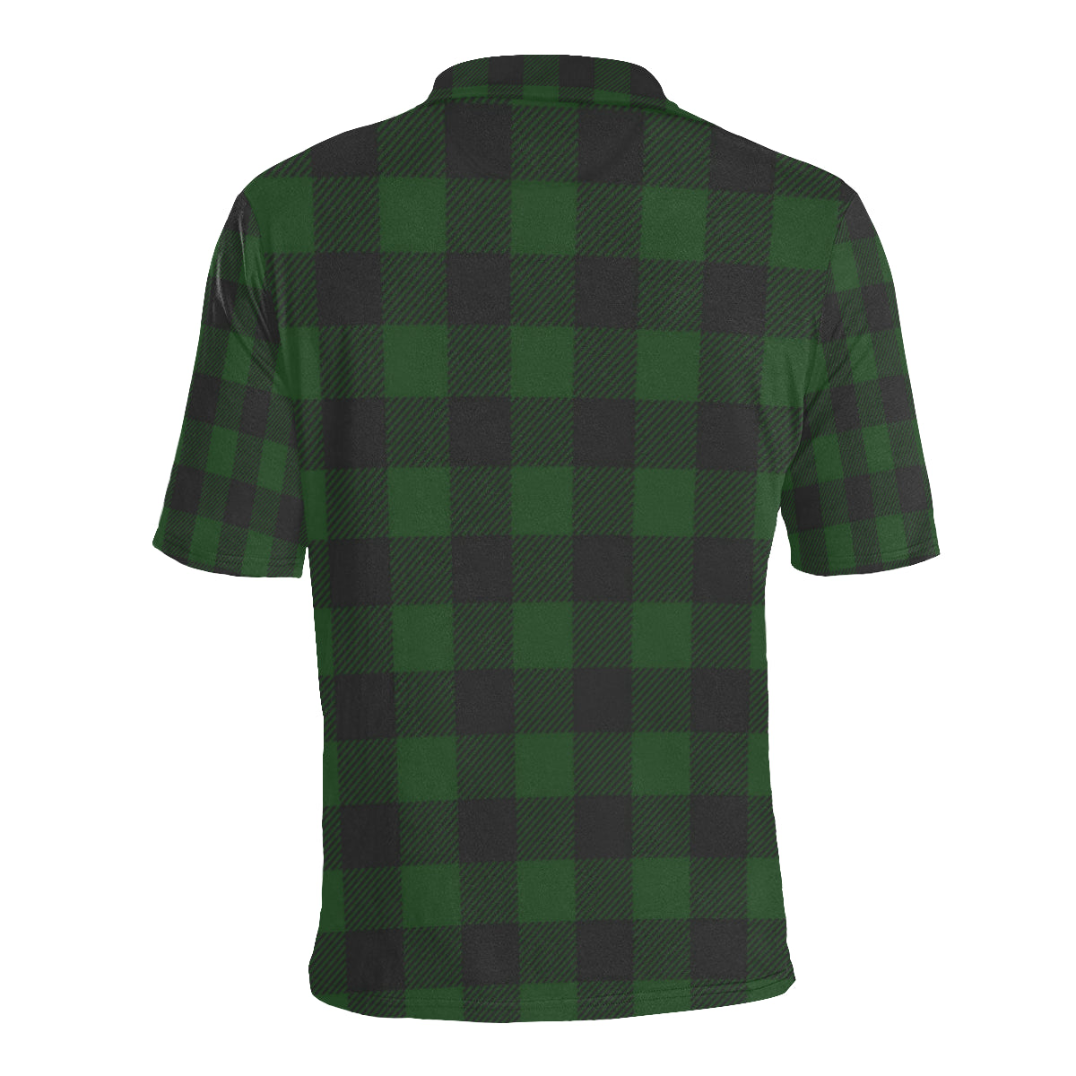 Buffalo check Green Pattern Print Design 02 Men Polo Shirt