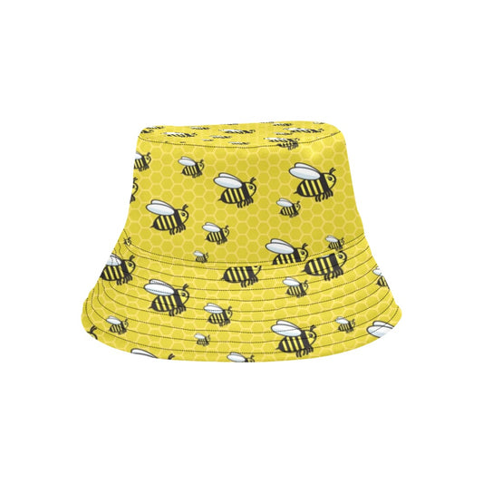 Bee Cute Print Design LKS308 Unisex Bucket Hat