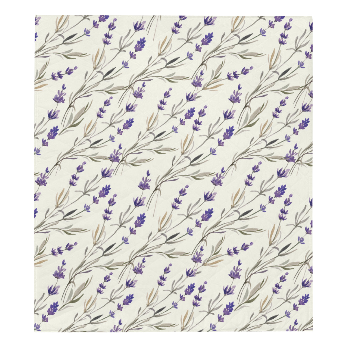 Lavender Pattern Print Design 01 Premium Quilt