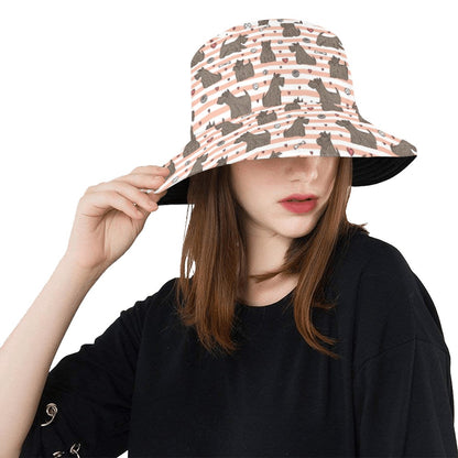 Scottish Terriers Print Design LKS3016 Unisex Bucket Hat