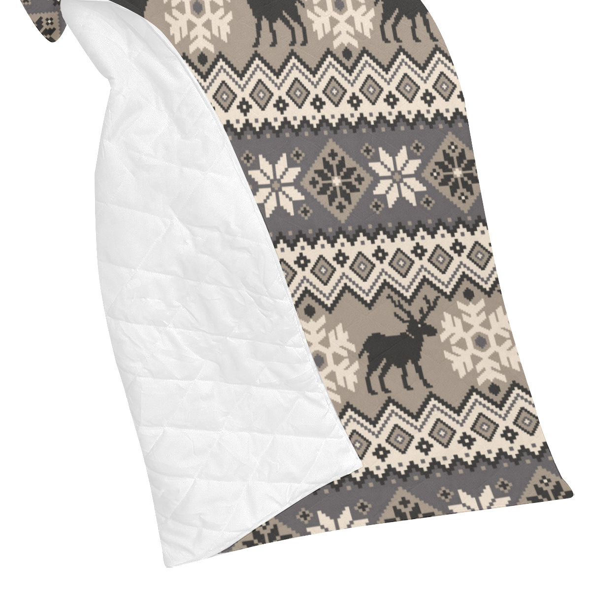 Nordic Pattern Print Design A01 Premium Quilt