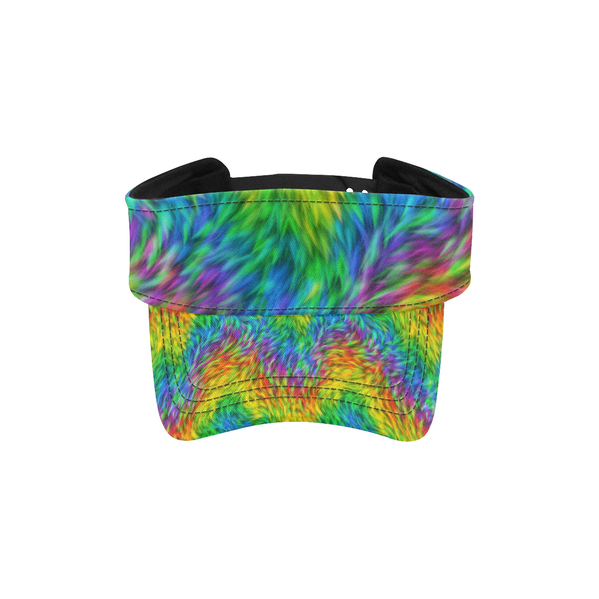 Rainbow Fur Design Print Unisex Sun Visor