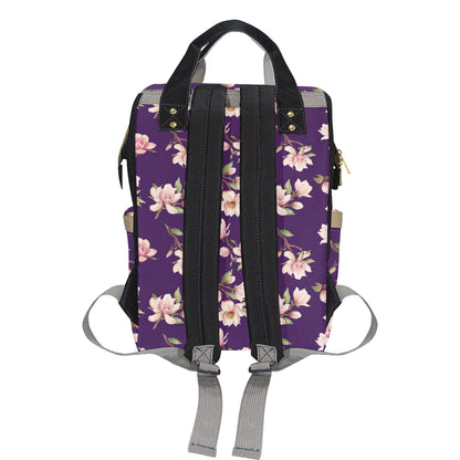 Magnolia Pattern Print Design MAG02 Diaper Bag Backpack