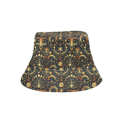 Sun Moon Print Design LKS308 Unisex Bucket Hat