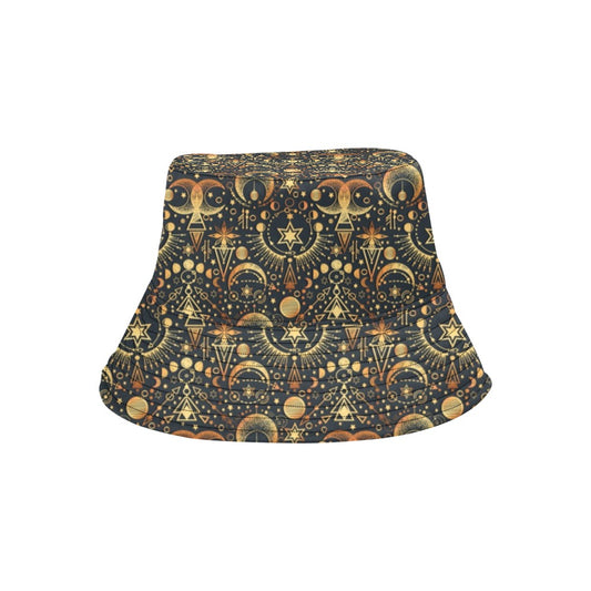Sun Moon Print Design LKS308 Unisex Bucket Hat