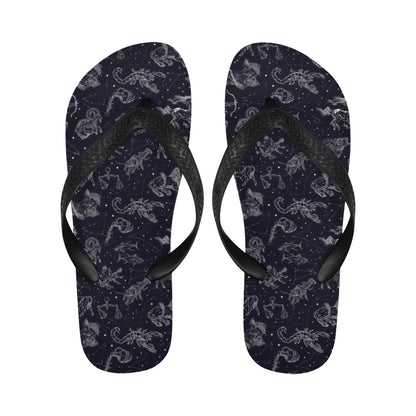 Zodiac Print Design LKS304 Flip Flops
