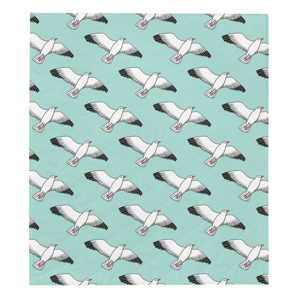 Pigeon Pattern Print Design 02 Premium Quilt