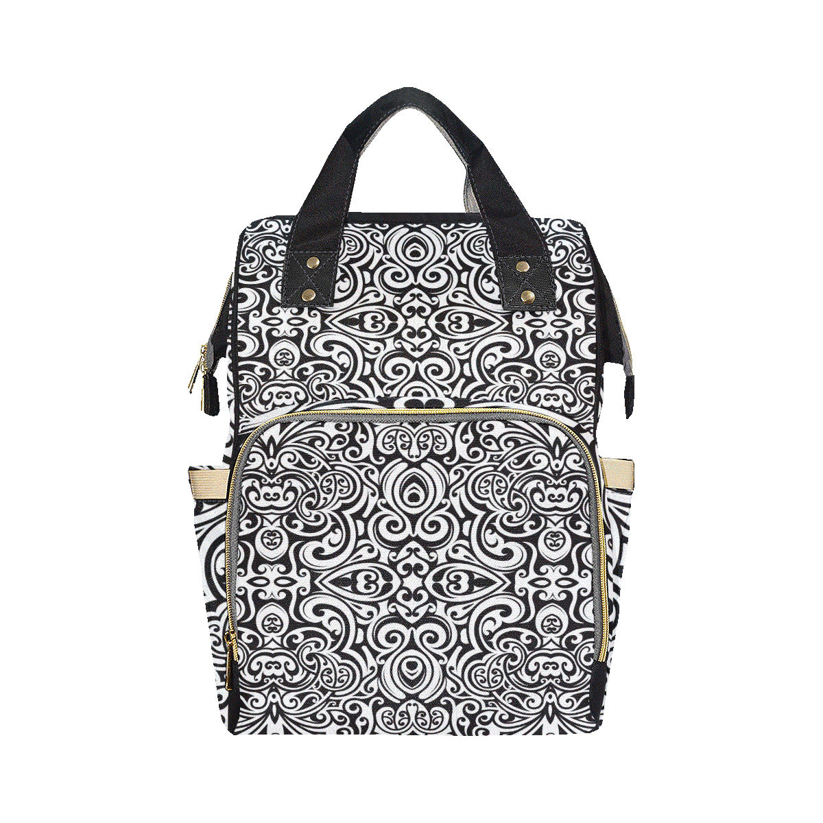 Polynesian Tattoo Pattern Diaper Bag Backpack