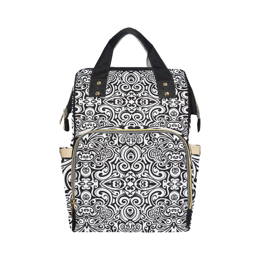 Polynesian Tattoo Pattern Diaper Bag Backpack