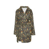 Sun Moon Print Design LKS308 Women's Fleece Robe