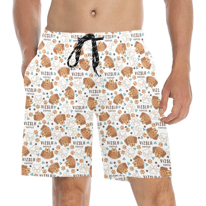 Vizslas Print Design LKS301 Men's Swim Trunks Beach Shorts