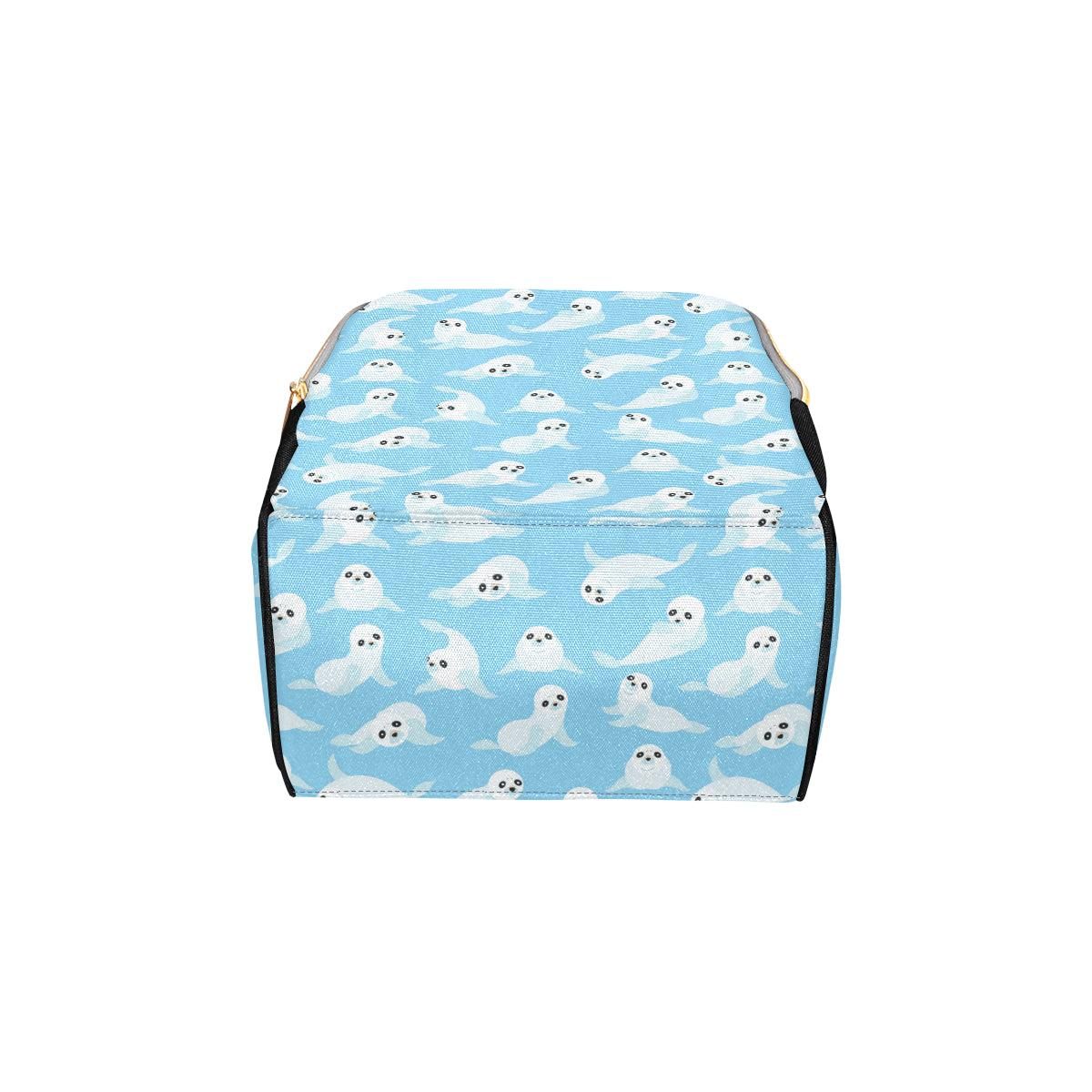 Sea Lion Cute Pattern Print Design 03 Diaper Bag Backpack
