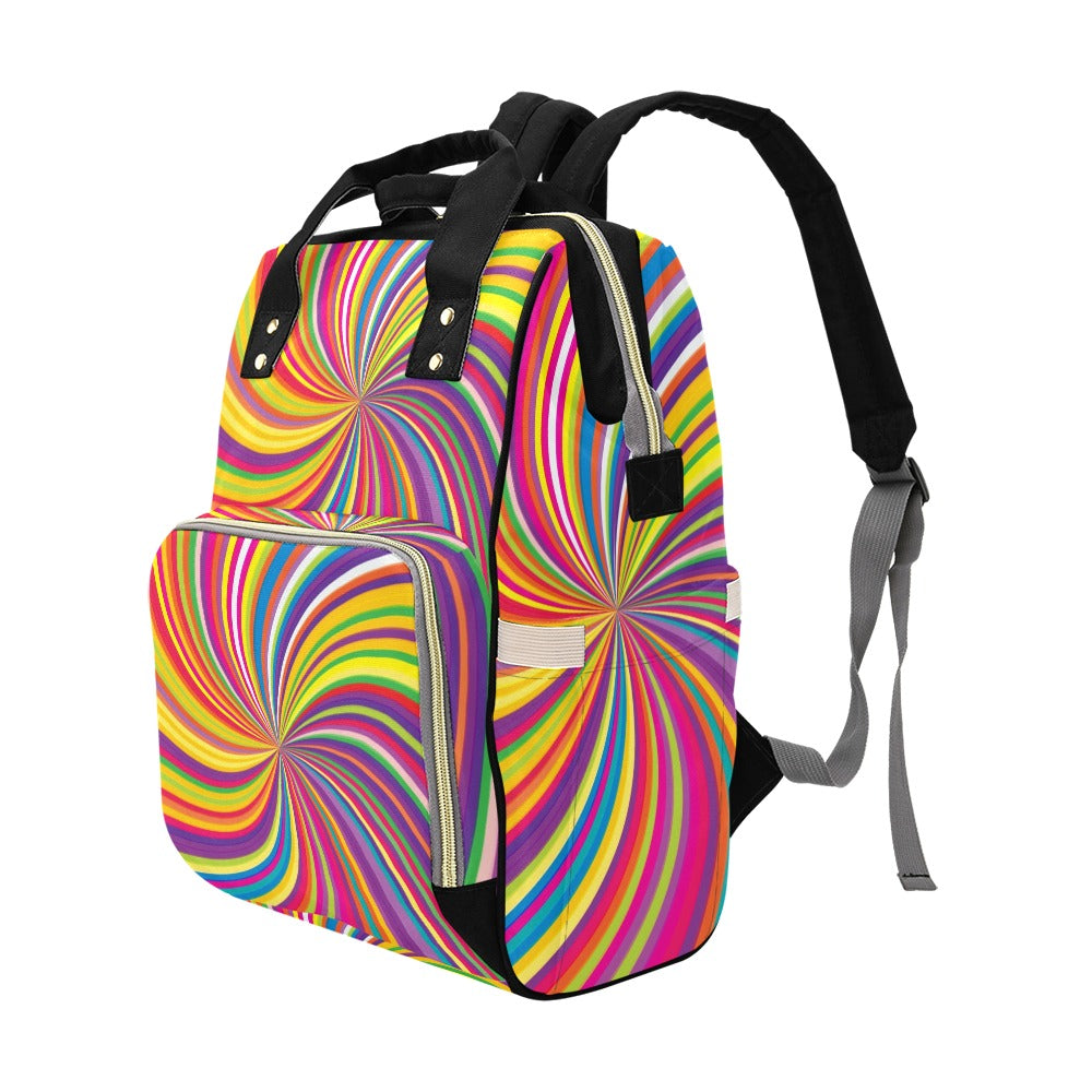 Vortex Print Design LKS301 Diaper Bag Backpack