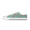 Sausage Print Design LKS303 Women's White Low Top Shoes