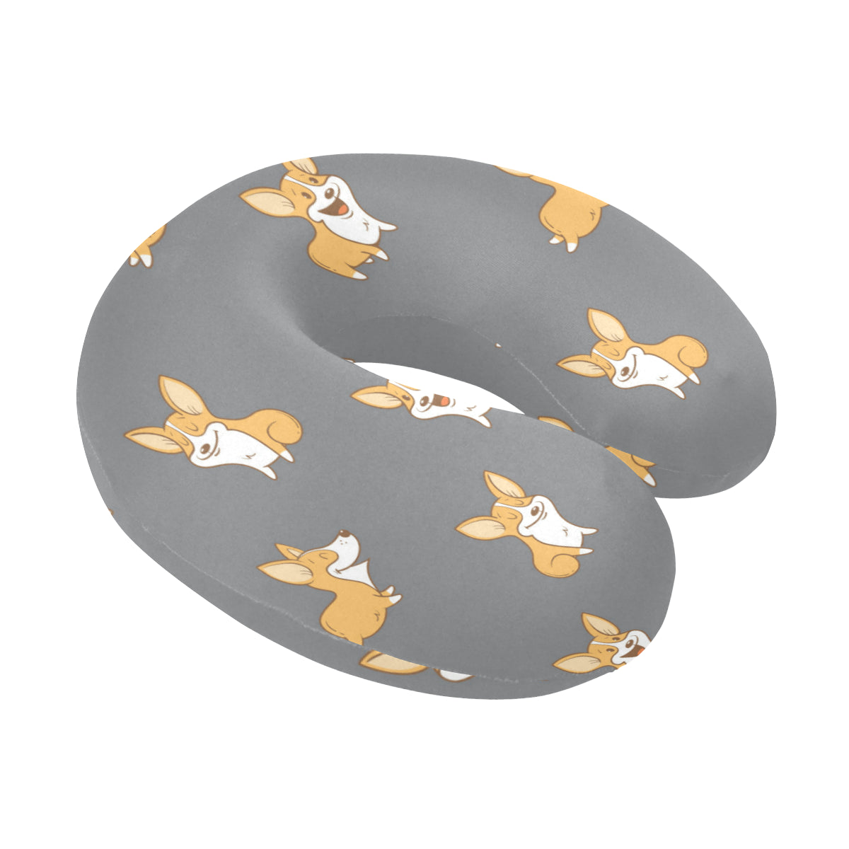 Pembroke Welsh Corgis Pattern Print Design A02 U-Shaped Travel Neck Pillow