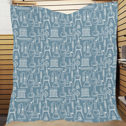 Chemical Pattern Print Design 05 Premium Quilt