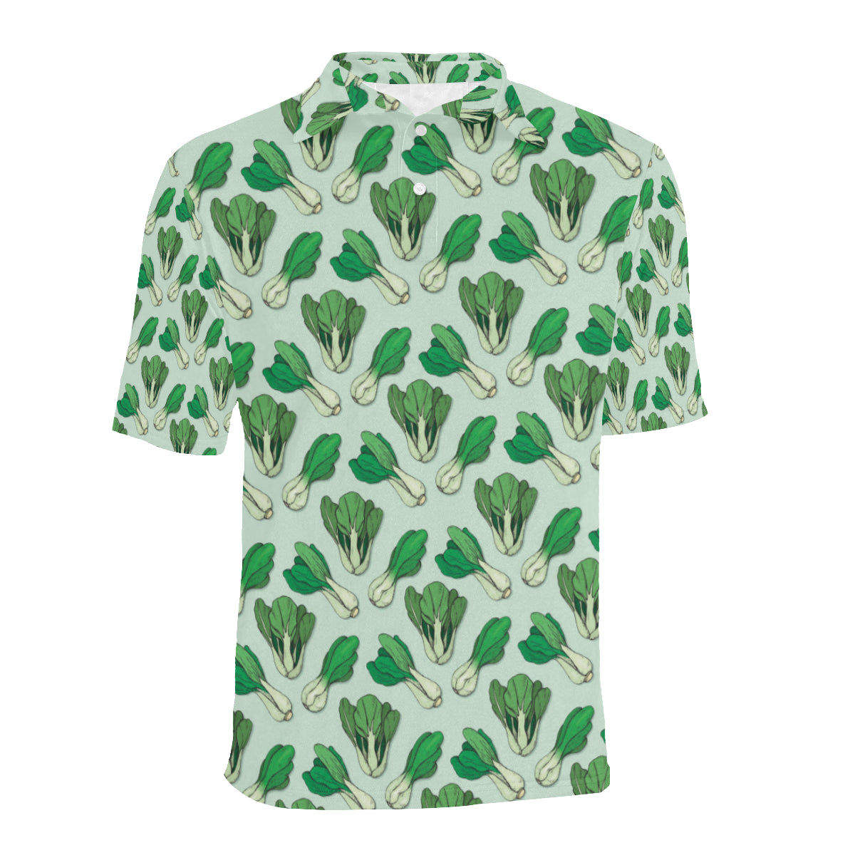 Bok Choy Pattern Print Design 01 Men Polo Shirt