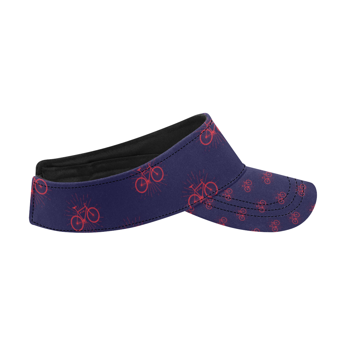 Bicycle Pattern Print Design 01 Unisex Sun Visor