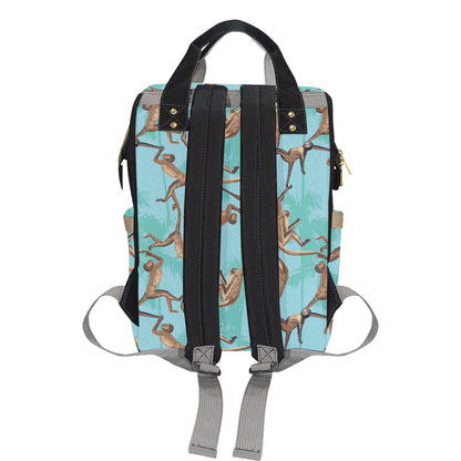 Monkey Pattern Print Design 04 Diaper Bag Backpack