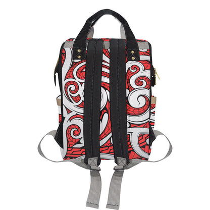 Maori Polynesian Themed Design Print Diaper Bag Backpack